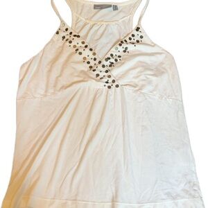 Y2K Mcbling Mexx White Embellished Flattering Camisole Top